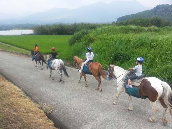 南阿蘇で乗馬とあか牛丼 (3)