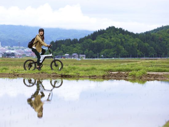 田んぼポタリング 田園風景の中を電動自転車でゆったり気ままな自転車旅へ ＜半日 or 1日／音声ガイドアプリ付／南魚沼＞