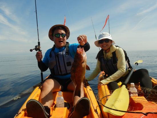 【経験者向け】カヤックフィッシング　屋久島公認ガイド 田脇さんがご案内　釣具レンタル可能 ＜8:00または13:00／約3.5時間＞ byショアーズ