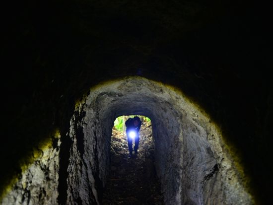 父島戦跡ツアー　小笠原在住30年以上のガイドがご案内！夜明山戦跡に残る壕や砲台を巡る＜午前・午後／現地集合・ホテル送迎／小笠原諸島・父島発＞byボニンブルーシマ