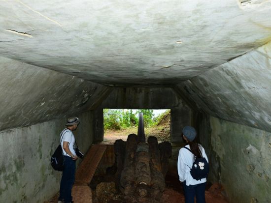 父島戦跡ツアー　小笠原在住30年以上のガイドがご案内！夜明山戦跡に残る壕や砲台を巡る＜午前・午後／現地集合・ホテル送迎／小笠原諸島・父島発＞byボニンブルーシマ