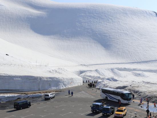 北アルプス立山雪の大谷へ行く日帰りバスツアー！ たっぷり4時間半フリータイム＜5月4日、18日／金沢発着＞