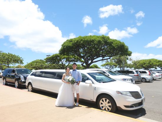 ハワイ　1日完結挙式（ビーチウェディング）ビーチフォト付き　プリンセスウェディングパッケージ（挙式・撮影・衣装・メイク）