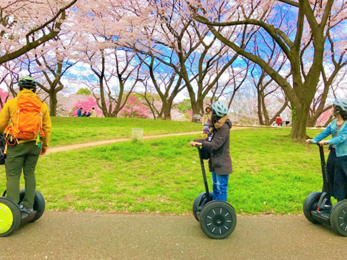 セグウェイツアー 広大な国営昭和記念公園を巡る！運転講習あり