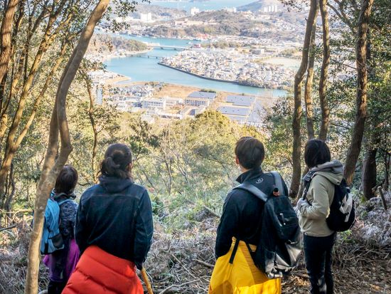 鳥羽の街並みお海の展望