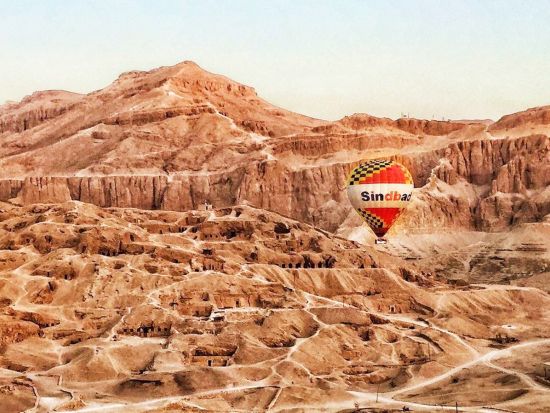 ルクソール熱気球遊覧 朝日とともにルクソールの街を上空散策＜英語／送迎付／ルクソール発＞