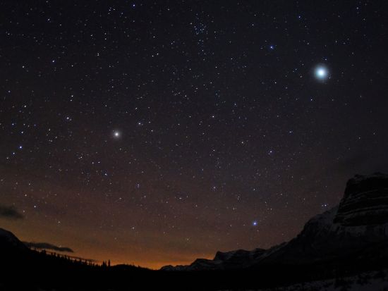 世界遺産カナディアンロッキー 星空観賞と夜景ツアー　＜日本語ガイド／バンフ発＞