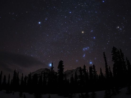 世界遺産カナディアンロッキー 星空観賞と夜景ツアー　＜日本語ガイド／バンフ発＞