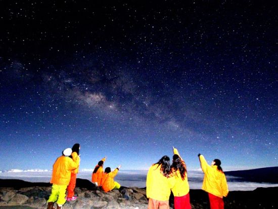 マウナケア山頂夕陽と星空観測ツアー ガイド撮影の一眼カメラ写真を無料ご提供！＜夕食付き／英語ガイド＞by マサシネイチャースクール