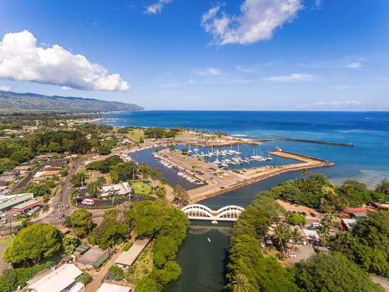 Haleiwa_Bridge_Harbor_Town_Aerial_NorthShore_Oahu_Hawaii__shutterstock_672237508