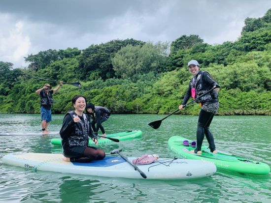 【愛犬連れOK】マングローブSUP体験　流れが穏やかな比謝川をSUPで自由に漕ぎ進む　生き物観察やパワースポット・ガジュマルの木にもご案内＜2時間／嘉手納町＞