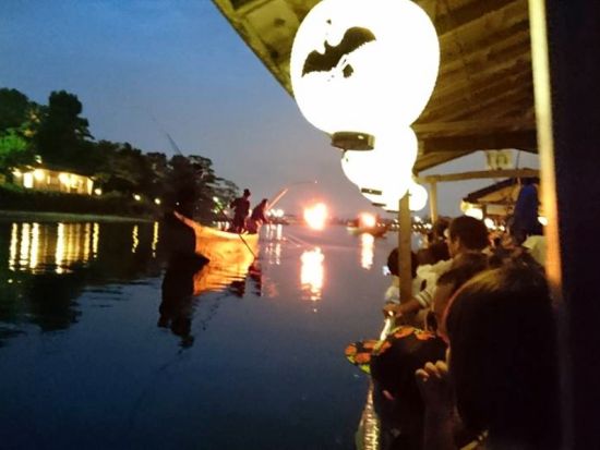 京都・嵐山 夏の風物詩「鵜飼い」を楽しむ貸切屋形船 かがり火灯る大堰川で鵜匠の伝統技を鑑賞＜2時間貸切＞by 嵐山通船