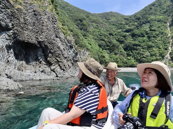 青の洞窟ツアー参加者１