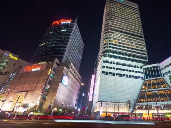 ソウル・ナイトショッピングツアー　新ランドマーク！ソウルスカイ展望台からの夜景観賞＋東大門市場ショッピング＜日本語ガイド／明洞または東大門解散／貸切プランあり＞