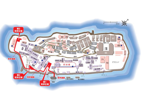 軍艦島上陸コース