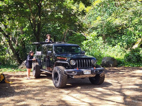 オアフ島1日観光　ジープでぐるっと周る絶景スポットとノースショアでのサーフレッスン　選べるSUPまたはカヤックにシュノーケリングも！＜英語ガイド＞
