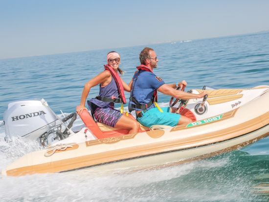 シーキャメル（Sea Camel）スピードボートツアー！セルフドライブでアラビア湾からドバイのシンボルを観光＜英語／ソフィテルドバイザパーム＞