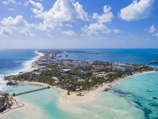 夕方から始まる『イスラ・ムヘーレス』クルーズツアー　カンクンから約30分で到着！カリブの夕景を満喫できるサンセットタイム付き＜夕方出発／英語ガイド／送迎付き＞