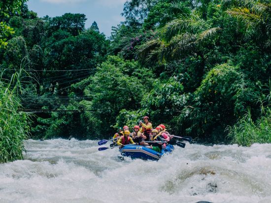 ラフティング（セルフパドル体験可）＋本格オフロードATV体験60分＆ジップライン５ステーション＜終日／英語ガイド／トンパリワット自然保護区内＞