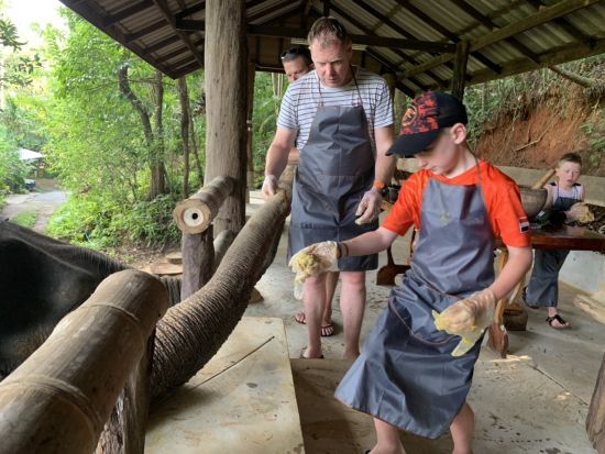 【カオラック発】エレファントキャンプで象とふれあい体験（約2時間）＜午前／ホテル送迎付／英語ガイド＞