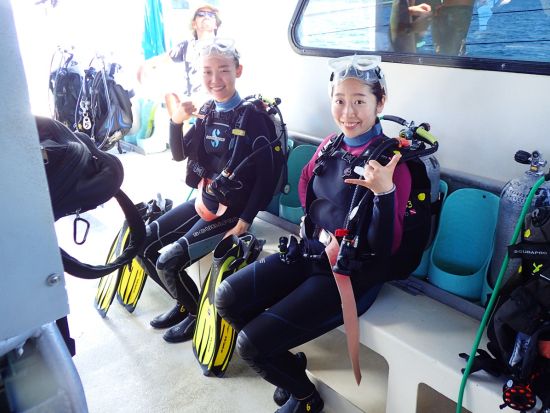 ファンダイビング 日本人女性インストラクター常駐！少人数制！初心者・ブランクダイバー向けプランあり！＜ビーチ or ボート／1～2ダイブ＞by 忍者ダイブ