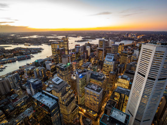 【入場チケット】シドニー・タワーアイ(The Sydney Tower Eye)☆最上階の展望デッキから美しい景色を満喫！＜ダーリング・ハーバー＞