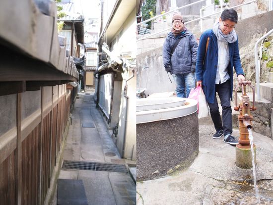 路地裏と井戸