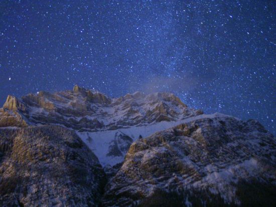 世界遺産カナディアンロッキー 星空観賞と夜景ツアー　＜日本語ガイド／バンフ発＞