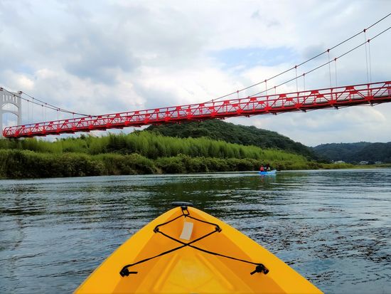 飯田赤い吊り橋1