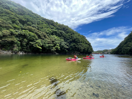 【4～10月】リバーカヤック＆シュノーケリング  初めての方向け 魚取りや川遊びも楽しめる 午前または午後の半日ツアー　by 屋久島ネイチャー企画フィールド
