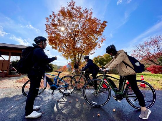 さんべ荘駐車場にて
