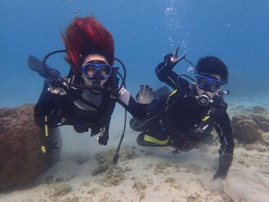 体験ダイビング　最大3名の少人数制で安心！餌付け体験付き＜ビーチ／1ダイブ／写真プレゼント／糸満市＞by OCEAN'S SEVEN