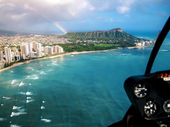 ヘリコプター遊覧飛行　ダイヤモンドヘッドや真珠湾、ハナウマ湾やオアフ島周遊コースをご用意 ＜フライト20～60分／英語パイロット＞