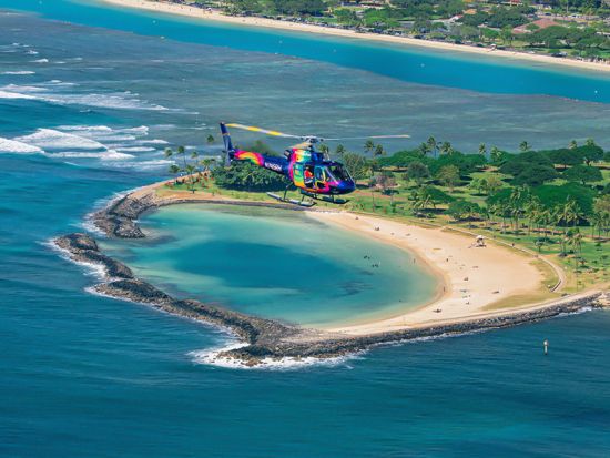 ヘリコプター遊覧飛行　ダイヤモンドヘッドや真珠湾、ハナウマ湾やオアフ島周遊コースをご用意 ＜フライト20～60分／英語パイロット＞