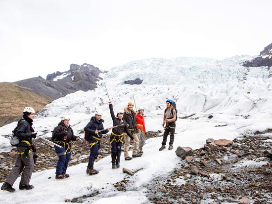 Glacier explorer in Vatnajokull_Falljokull