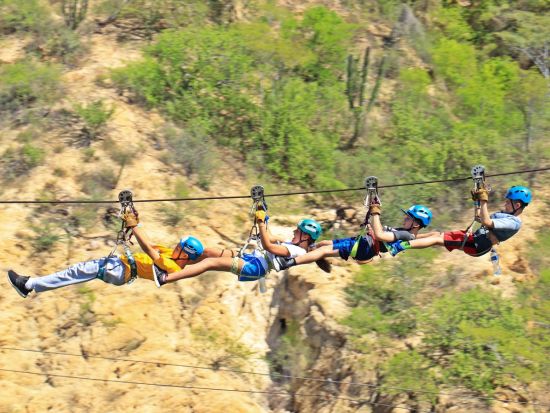 高さ90メートルの空中滑走！ジップライン体験ツアー＜英語ガイド／送迎付き／ロスカボス発＞ 