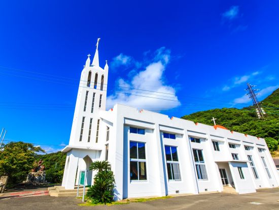 上五島貸切観光タクシー　教会巡り1日コース　青方教会＋福見教会＋桐教会＋大曾教会＋旧鯛ノ浦教会＋冷水教会＋青砂ヶ浦天主堂など ＜新上五島町＞by 有川タクシー 