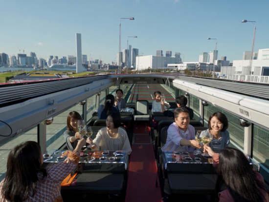 東京レストランバス ランチコース【フレンチコース】お食事を楽しみながら東京観光 ＜東京駅発＞