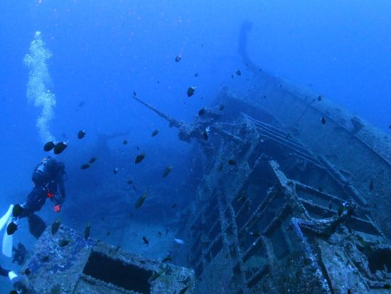 ファンダイビング　上級者の方にオススメ！辺戸岬コースまたはエモンズコース＜ボート／那覇市内ホテル無料送迎＞by オーシャンゲート