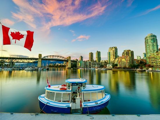 Canada_British Columbia_Vancouver_Granville island_Ferry boat docked_shutterstock_793890073