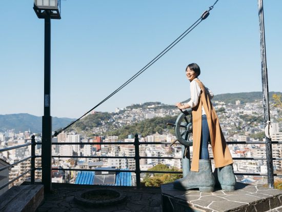 坂本龍馬の足跡散策ツアー　4つの龍馬像＋風頭公園＋上野彦馬家墓地＋亀山社中記念館＋『竜馬がゆく』文学碑＋眼鏡橋 ＜午前・午後／約3時間／長崎市＞