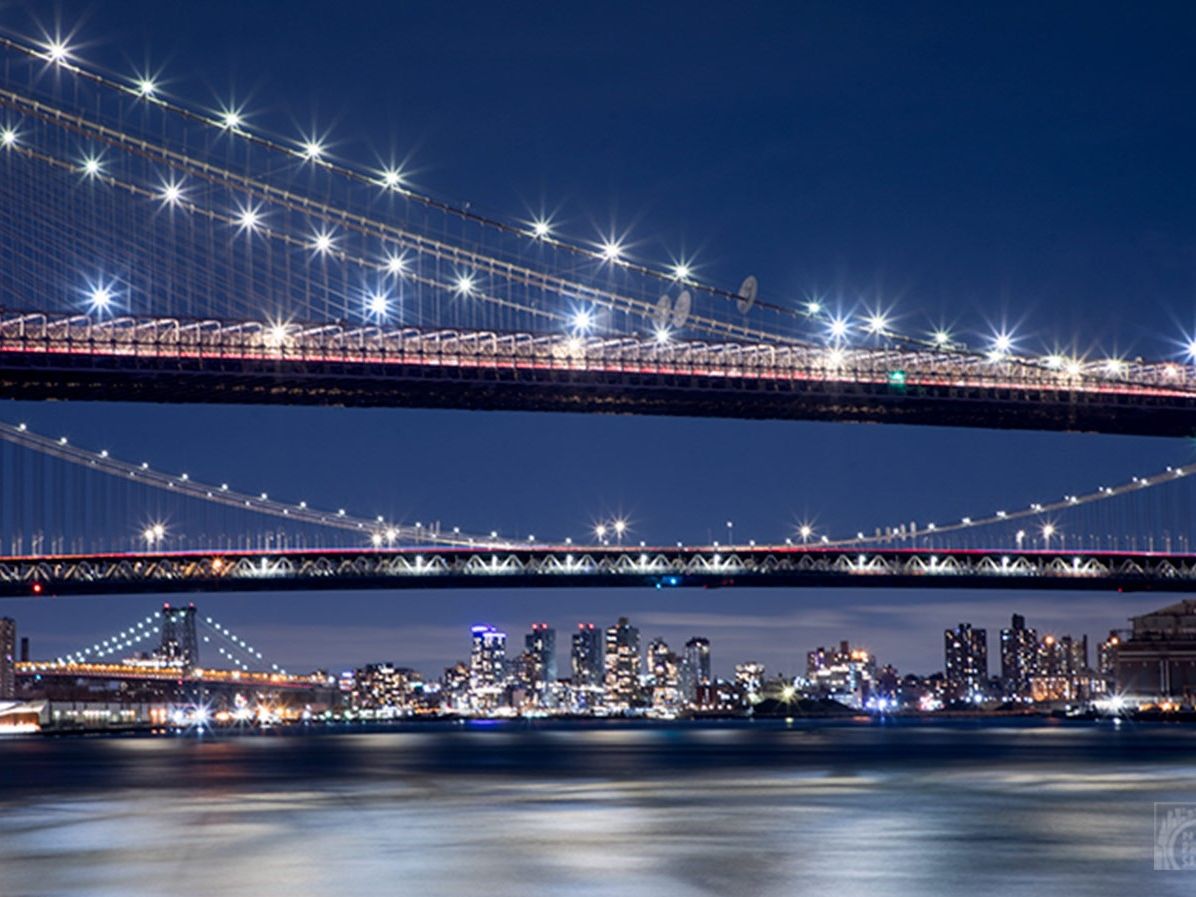 ブルックリンブリッジ 夜の写真撮影レッスン 夜景を楽しみながら
