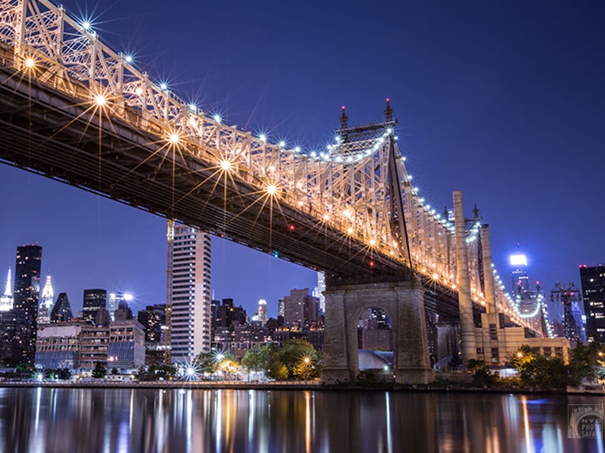 ブルックリンブリッジ 夜の写真撮影レッスン 夜景を楽しみながら撮影 