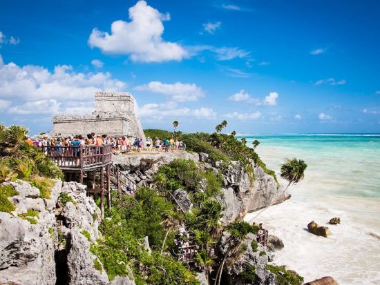 リビエラマヤの2大遺跡（トゥルム遺跡＋コバ遺跡）＋セノーテ周遊ツアー＜混載／1日／昼食／英語ガイド／ホテル送迎プランあり／カンクンorリビエラマヤ発＞