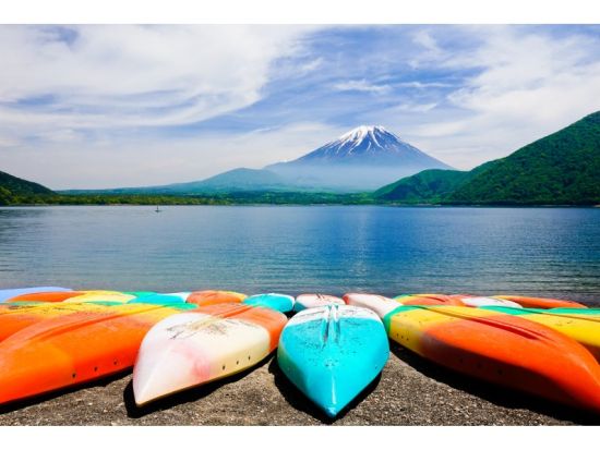 地元ガイドの案内で行く！本栖湖一周サイクリングツアー　千円札にも描かれた富士山の風景を楽しむコース＜富士河口湖町本栖＞