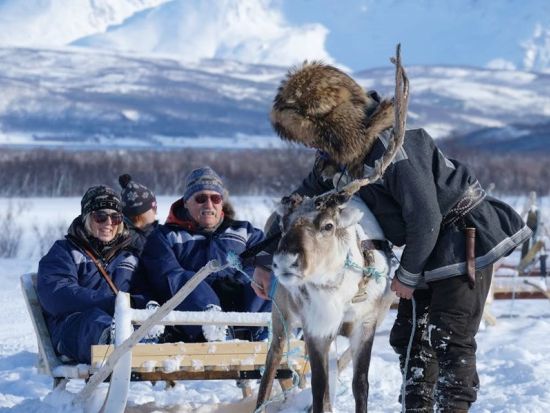 トナカイぞりと餌やり体験＆サーミ文化体験ツアー！伝統料理「ビードス」のランチ付き＜11～4月／英語ガイド／トロムソ発＞