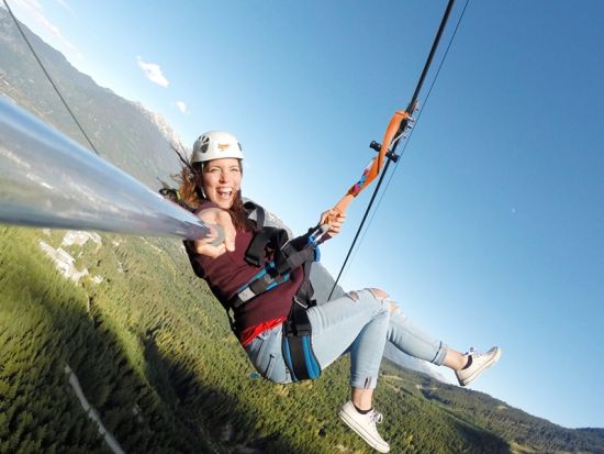 ジップライン　フィッツシモンズバレー　最長約730m 最大高低差30階相当のスリル満点コース ＜5本／ウィスラー発＞