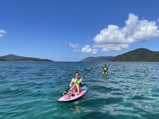 SUP＆シュノーケリング体験1日ツアー 人気の島弁当の昼食付き＜7時間／白浜海水浴場／瀬戸内町＞ byアマニコガイドサービス