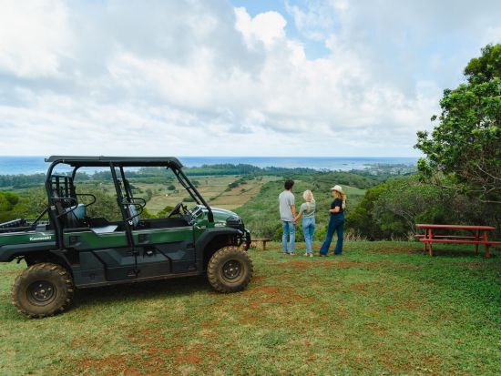 ガンストック牧場　四輪バギーツアー　ノースショアの大自然をガイドが運転する貸切バギーで探検！選べる食事付きプランあり　5歳～OK＜2時間／食事選択可＞