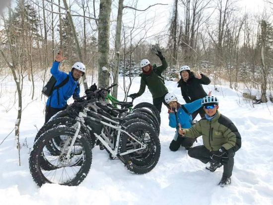 苫小牧 七条大滝ファットバイクツアー 太いタイヤでどんな道もへっちゃら！神秘的な七条大滝を目指して＜現地集合／支笏湖＞by オーシャンデイズ